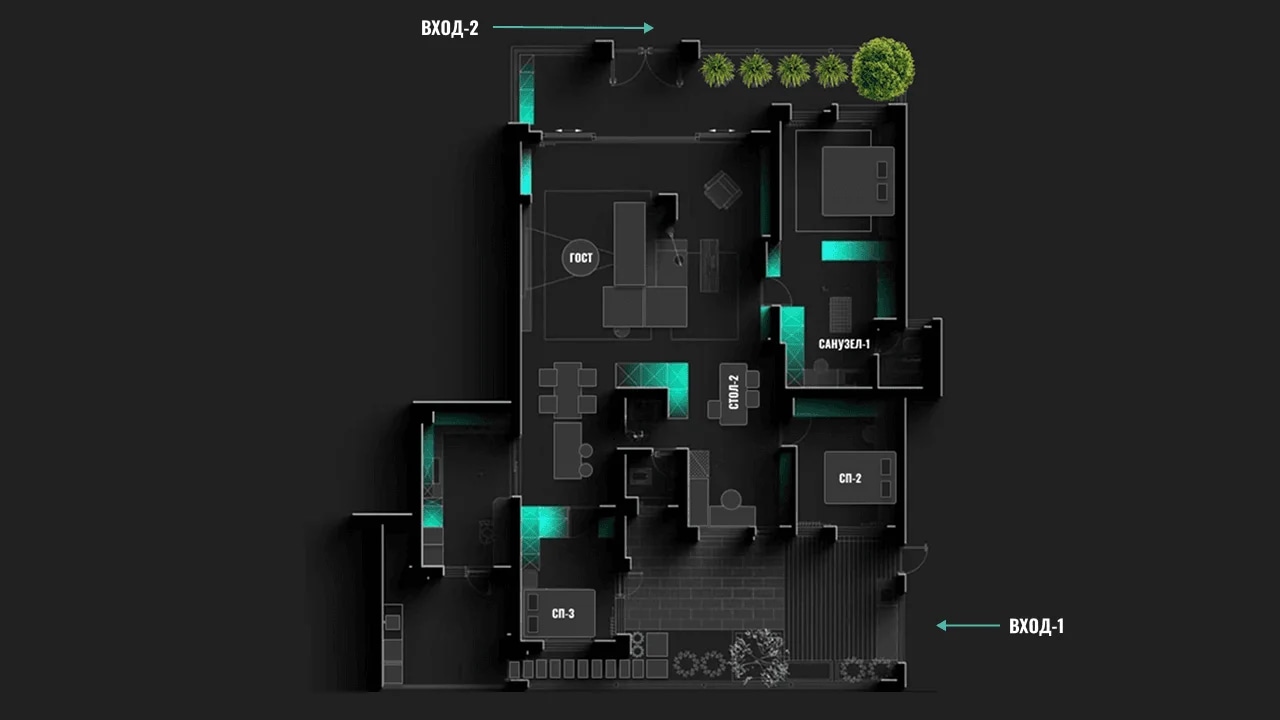 Количество входов 